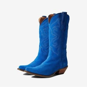 Dingo Blue Heeled Boots